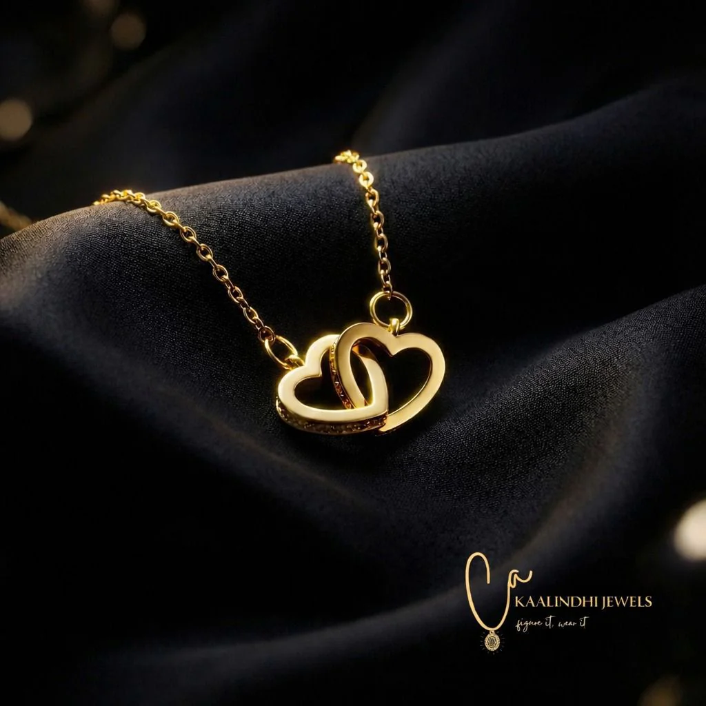Twin Heart Gold Chain