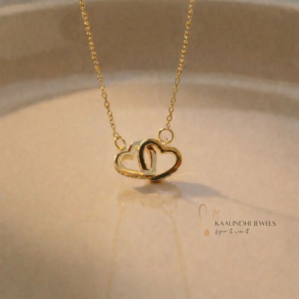 Twin Heart Gold Chain